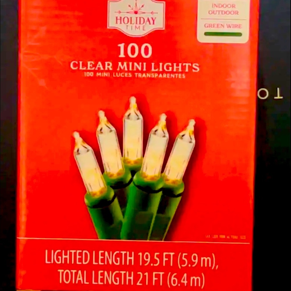2 box Lights 100 mini clear lights